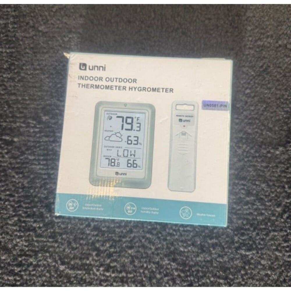 Unni Indoor Outdoor Thermometer Hygrometer